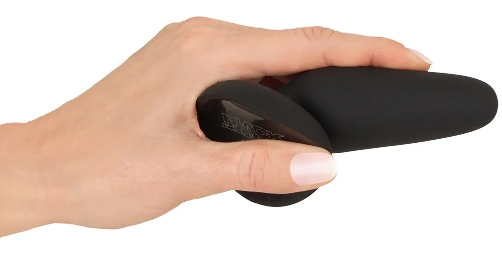 Anální kolík Black Velvets Silicone Plug S, malý, s přísavkou, černý, 10,5 cm - obrázek 5