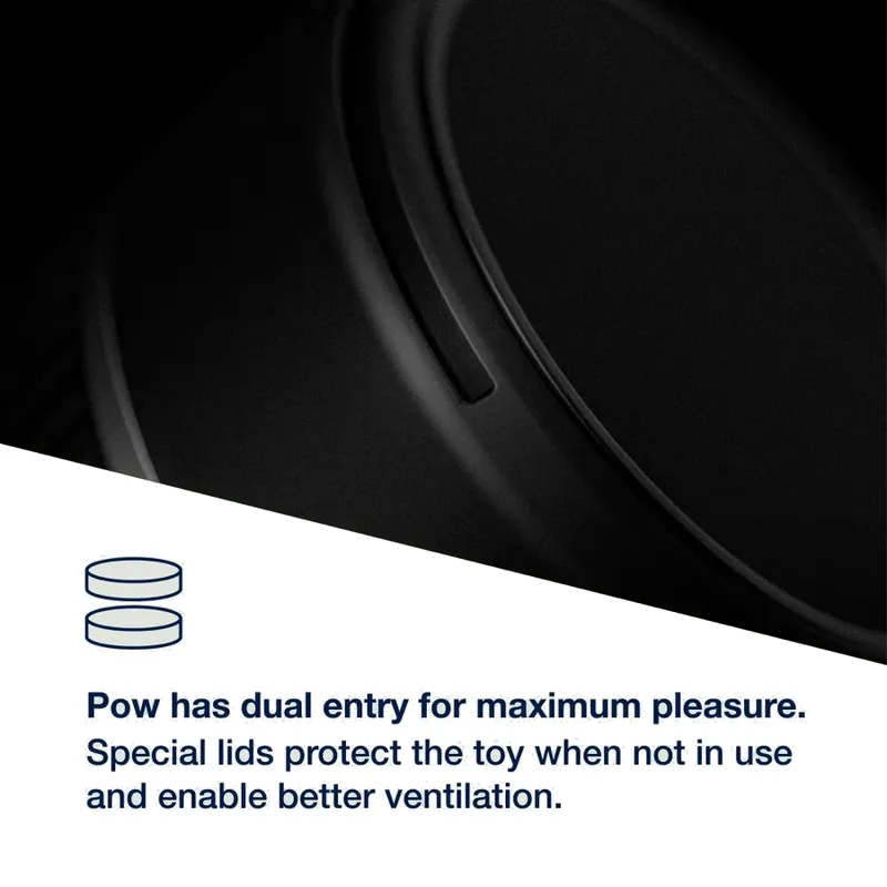Manuální masturbátor s regulací sání Arcwave Pow, černý - obrázek 5