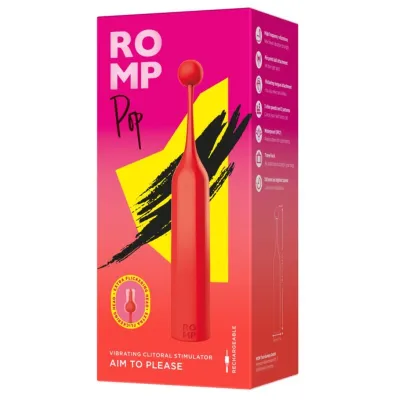 Vibrátor na klitoris ROMP Pop, červený - obrázek 9