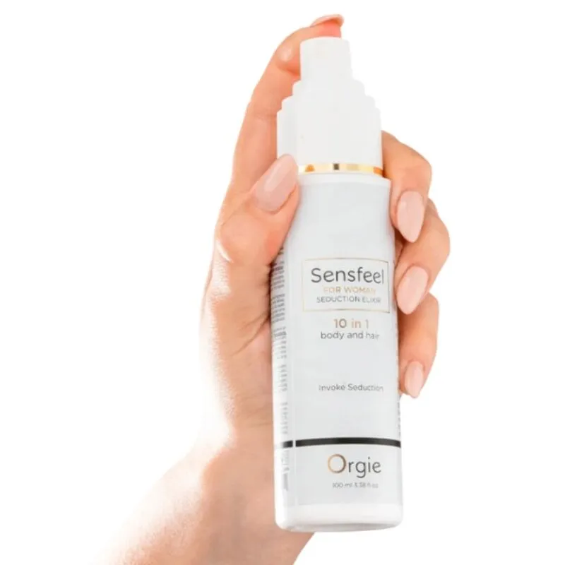 Elixír na tělo a vlasy s feromony Orgie Sensfeel for Woman 10 v 1, 100 ml - obrázek 2