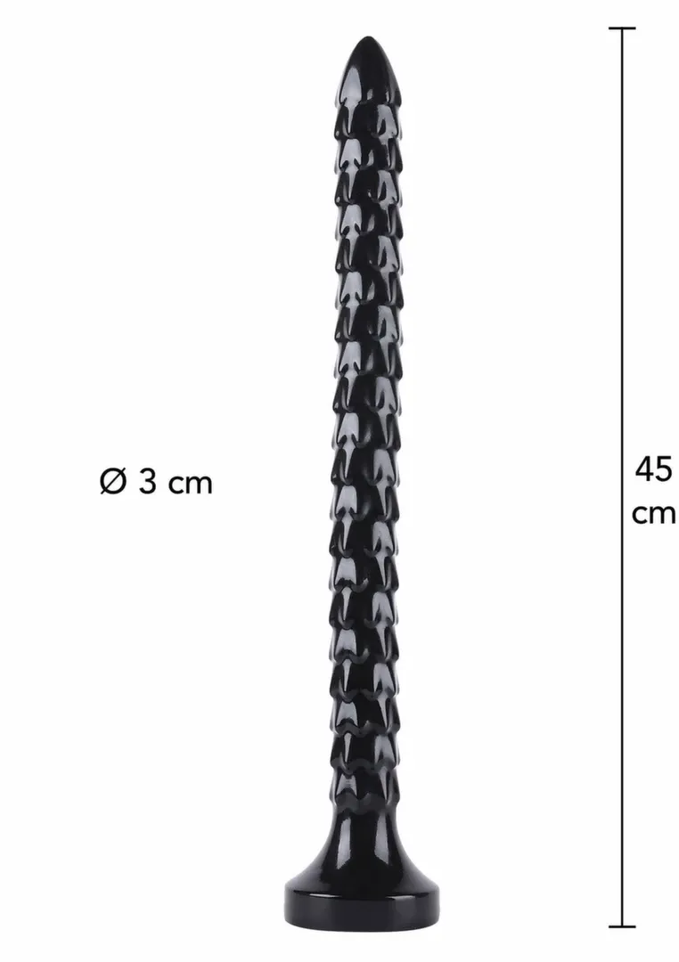 Flexibilní anální dildo Hidden Desire Extreme Anal Snake XXL, 45 cm, černé