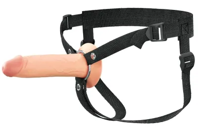 Dutý strap-on Fantasy X-tensions Elite FXTE7 s postrojem, tělový, 19 cm - obrázek 2