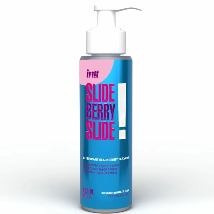Lubrikační gel INTT Kissable s příchutí ostružin, na vodní bázi, 100 ml