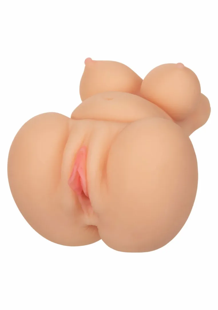 Masturbátor CalExotics The Personal Secretary se dvěma otvory, Pure Skin, 0,9 kg