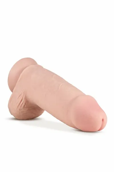 Velké realistické dildo Blush AU NATURAL 2.75 Pounder s přísavkou, tělové, 25 cm - obrázek 3