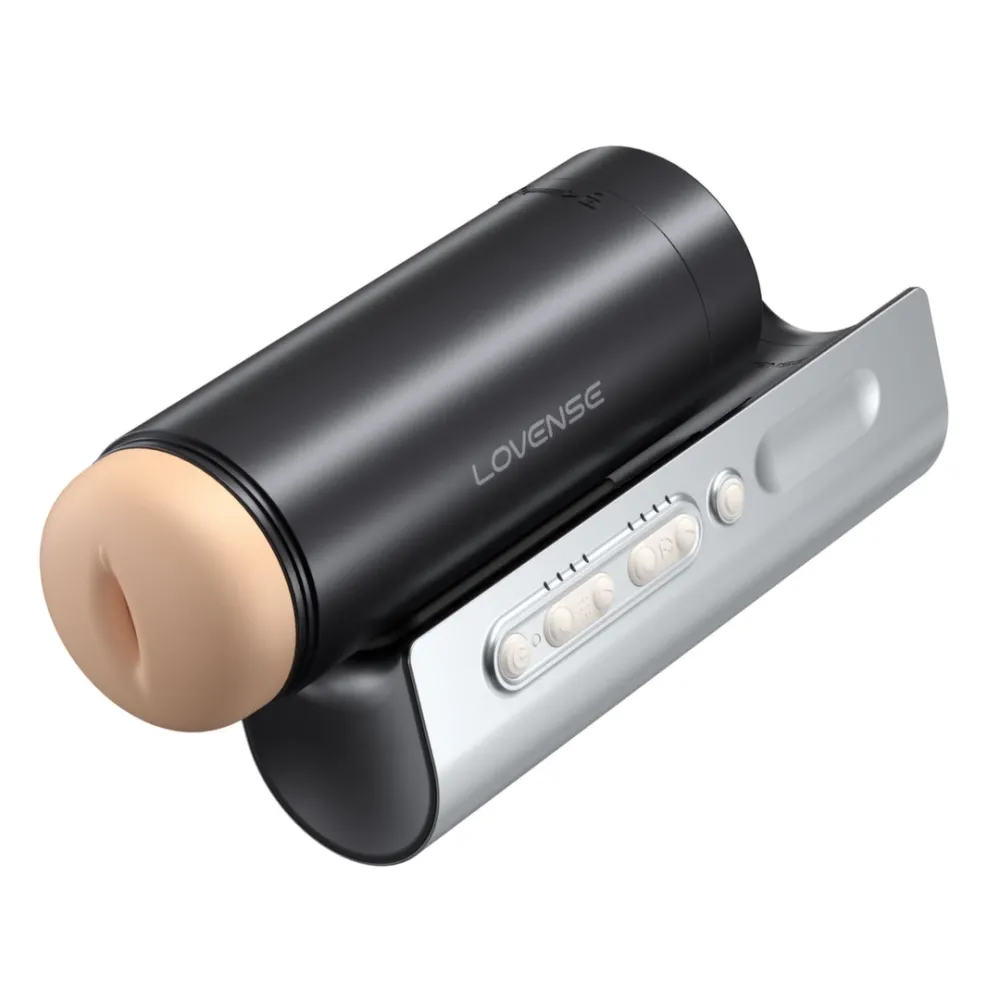 Automatický přirážecí masturbátor Lovense Solace Pro, černý