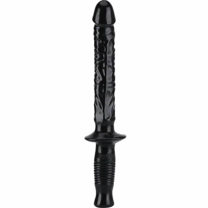 Dildo s rukojetí Get Real The Manhandler, 38 cm, černé