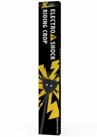 Jezdecký bičík s elektrostimulací Hidden Desire Electro Shock Riding Crop, nabíjecí, černý - obrázek 3