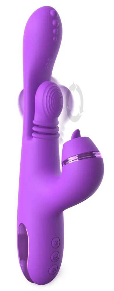 Rabbit vibrátor Fantasy For Her IntiMotion Pulse Pro Vibe, fialový, 24,1 cm - obrázek 6