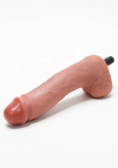 Vibrační silikonový nástavec pro sexuální stroj Titan, prodloužený, 20 cm, černý