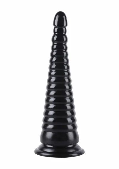 Kuželovitý anální kolík Hidden Desire Extreme Anal Cone XXL, 33 cm, černý - obrázek 2