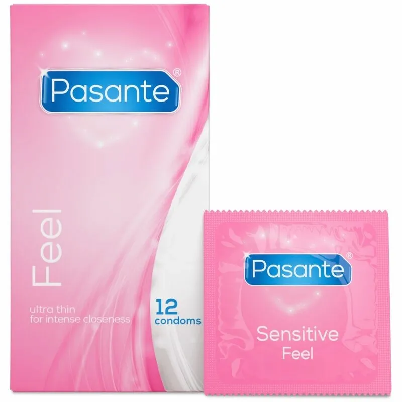 Tenké kondomy Pasante Sensitive Ultra Fine, 12 ks