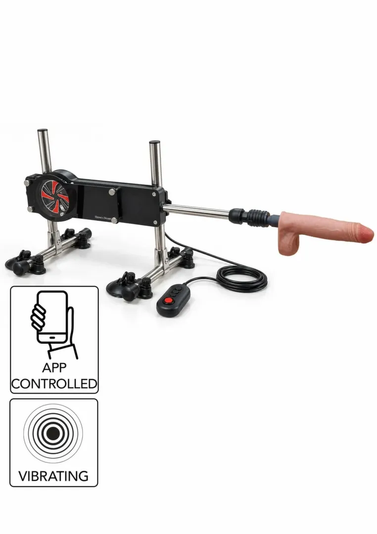 Sexuální stroj Titan Performance AI Powered 220V s vibračním nástavcem a aplikací