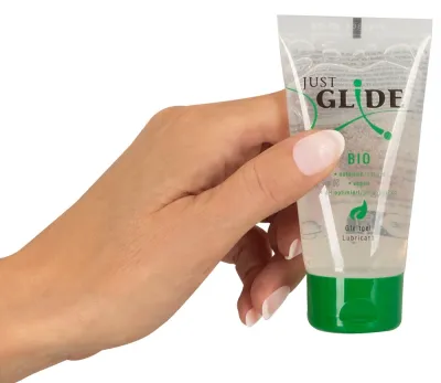 Bio lubrikační gel Just Glide Bio na vodní bázi, veganský, 50 ml - obrázek 3
