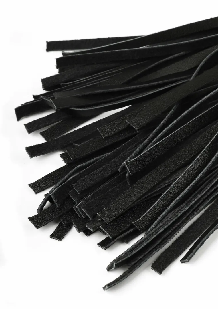 Kožený bič Hidden Desire Genuine Leather Whip, 55 cm, černý - obrázek 6