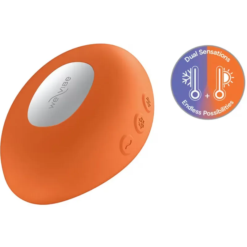 Hřejivý a chladivý vibrátor We-Vibe Temp, mandarinkově oranžový - obrázek 2