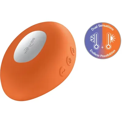 Hřejivý a chladivý vibrátor We-Vibe Temp, mandarinkově oranžový - obrázek 2