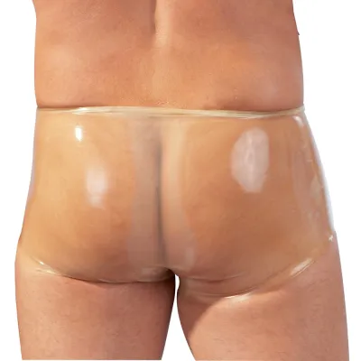 Pánské průhledné latexové boxerky LateX s anatomickým návlekem, S/M - obrázek 3