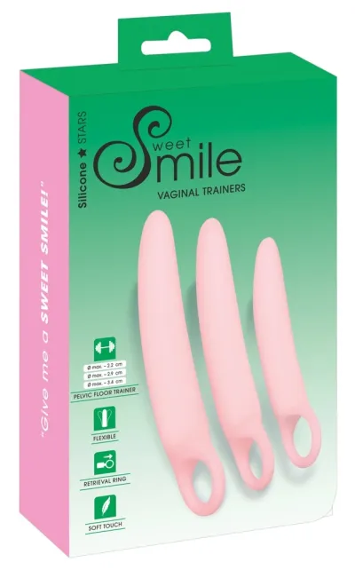 Sada silikonových trenažérů pánevního dna Sweet Smile Training Set, 3 velikosti