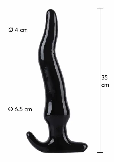 Dlouhé anální dildo Hidden Desire Extreme Anal Slider XXL, 35 cm, černé