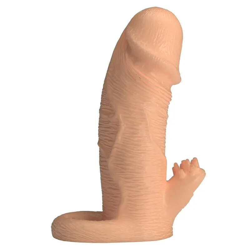 Prodlužovací návlek na penis Pretty Love Roderic, 13 cm, Ø 3,8 cm, tělový - obrázek 3