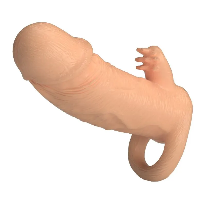 Prodlužovací návlek na penis Pretty Love Roderic, 13 cm, Ø 3,8 cm, tělový - obrázek 5