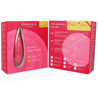 Tlakový stimulátor klitorisu Womanizer Premium 2, malinový - obrázek 7