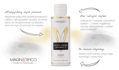 Masážní olej Magnetifico Jasmine Premium, jasmín, veganský, 100 ml - obrázek 3