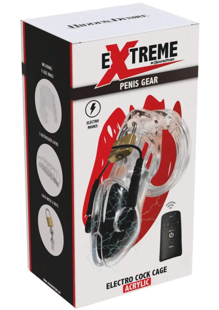 Klec cudnosti s elektrostimulací Hidden Desire Extreme, dálkové ovládání - obrázek 3