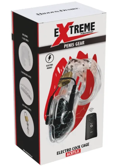 Klec cudnosti s elektrostimulací Hidden Desire Extreme, dálkové ovládání - obrázek 3
