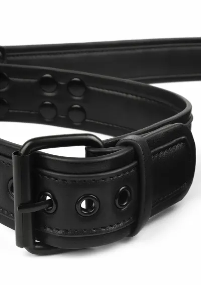 Obojek s vodítkem AVANZA VANTAGE 8 Signature, umělá kůže, černý - obrázek 3
