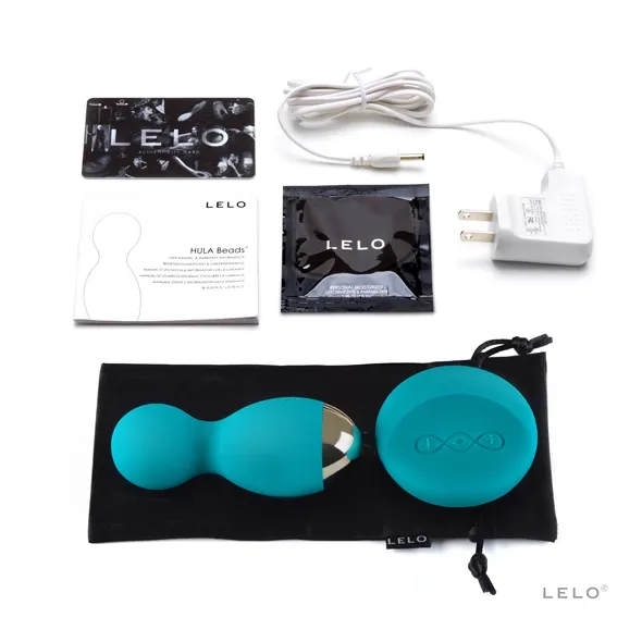 Vibrační kuličky na dálkové ovládání LELO Hula Beads, modré - obrázek 4
