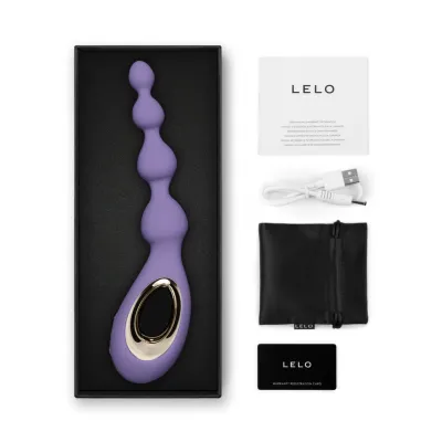 Vibrační anální kuličky LELO Soraya Beads, fialové - obrázek 9