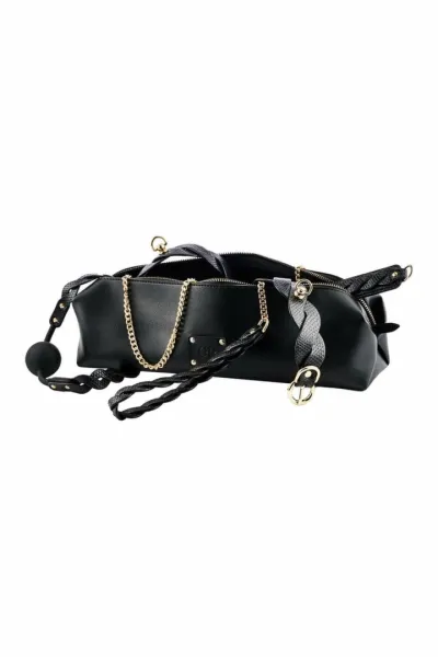 BDSM sada Guilty Pleasure Eclipse Braided, 7 dílů, veganská kůže, zlaté detaily - obrázek 2