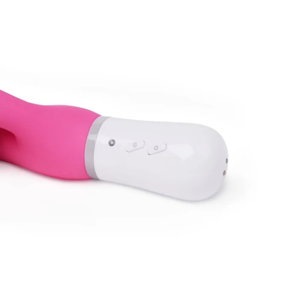 Rabbit vibrátor Lovense Nora s rotační hlavicí a ovládáním aplikací, růžový - obrázek 3
