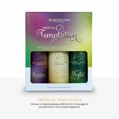 Sada lubrikačních gelů BodyGliss Travel Edition, tropické vůně koktejlů, 3 × 30 ml - obrázek 6