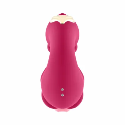 Rabbit vibrátor Teazers Double Tongue, silikonový, růžový - obrázek 5