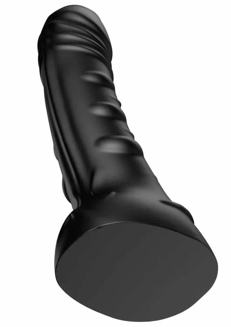 Velké dildo HIDDEN DESIRE INFERNO Big Boys, PVC, zahnuté, černé, 25,5 cm - obrázek 6