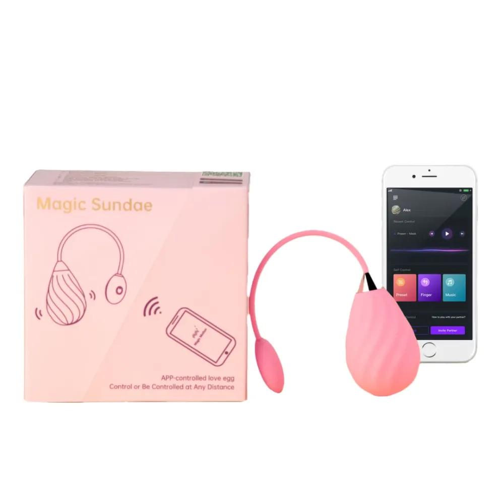 Chytrý vibrátor Magic Motion Magic Sundae s ovládáním aplikací, růžový - obrázek 3