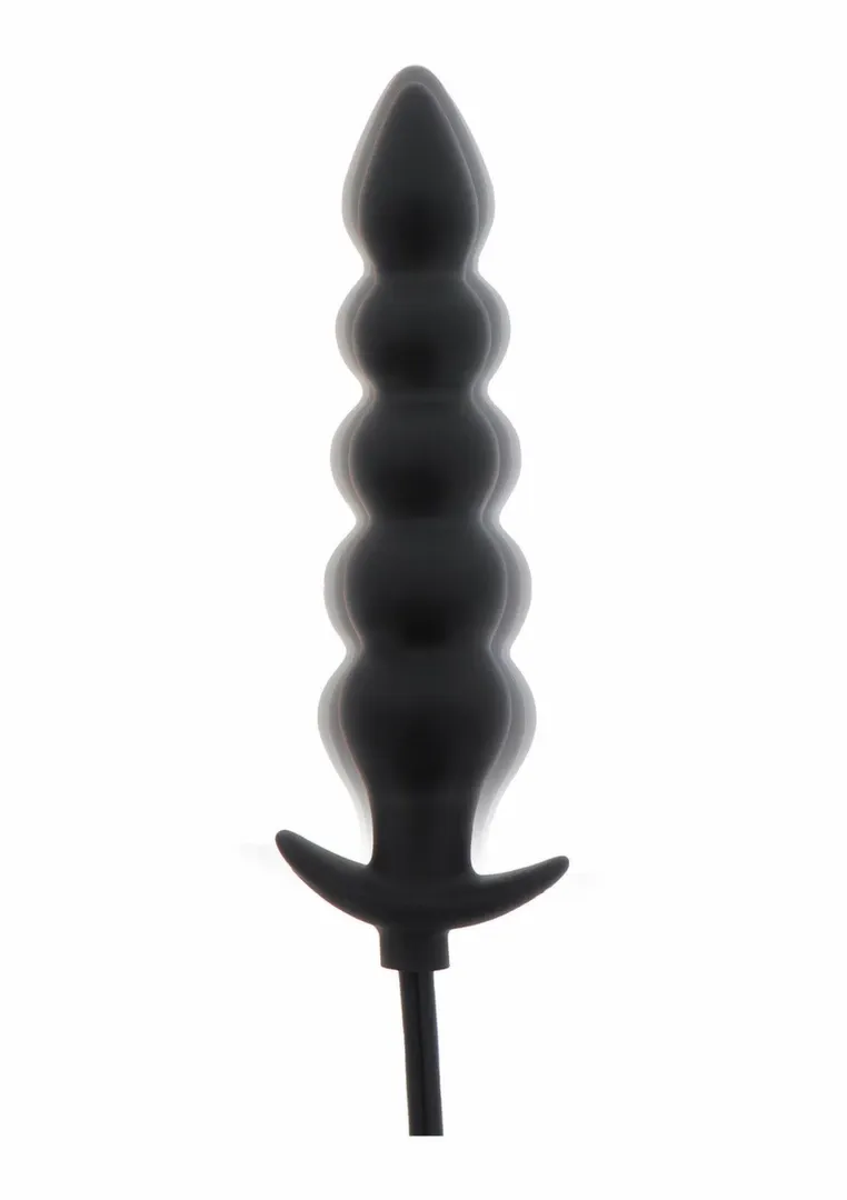 Nafukovací anální kolík Hidden Desire Extreme Inflatable Ribbed Plug Advance, černý - obrázek 5