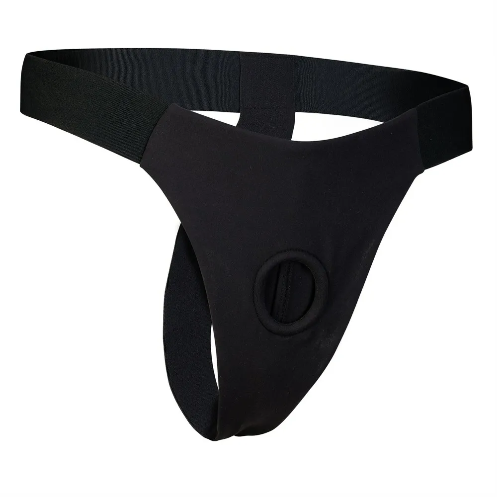 Strap-on tanga BOLD. IVY se silikonovým dildem 15,5 cm, černá, L - obrázek 3