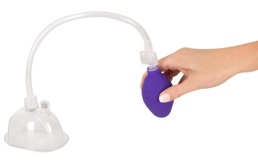 Vakuová pumpa pro ženy Bad Kitty s ručním balonkem, průhledná, 12,5 × 7,5 cm - obrázek 6