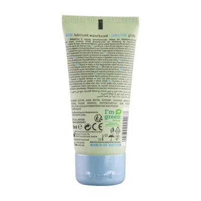 Bio lubrikační gel HOT Sensitiv s aloe vera, na vodní bázi, 50 ml - obrázek 2