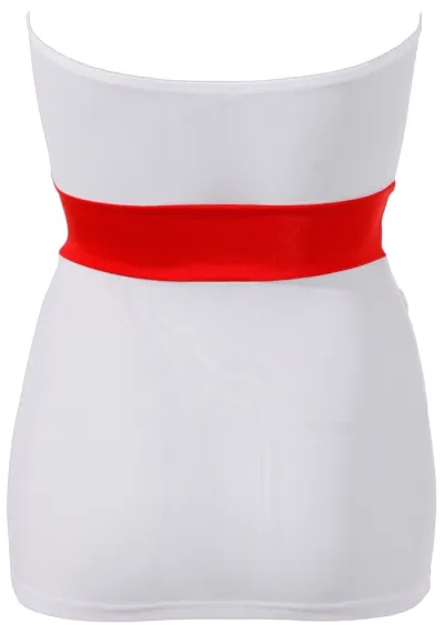 Kostým zdravotní sestry Cottelli Collection Nurse s čelenkou, bílo-červený, M - obrázek 5