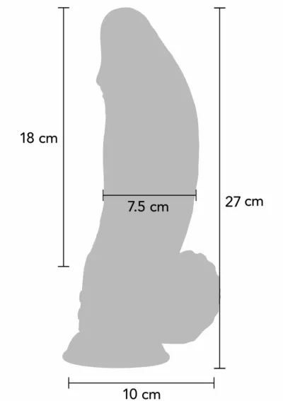 Vibrační dildo s přísavkou Hidden Desire Demon Monster, nabíjecí, černé
