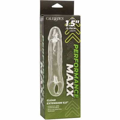 Návlek na penis CalExotics Performance Maxx Clear Extension 6.5", průhledný - obrázek 9