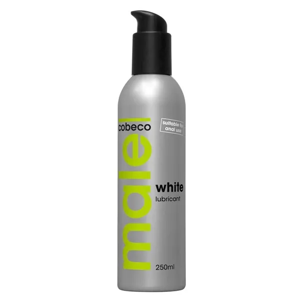 Lubrikační gel na vodní bázi Cobeco Male White, 250 ml