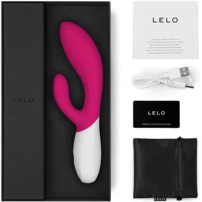 Rabbit vibrátor LELO INA Wave 2, fuchsiový - obrázek 3