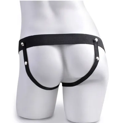 Dutý vibrační strap-on s varlaty Fetish Fantasy Series, dálkové ovládání, 15 cm - obrázek 6