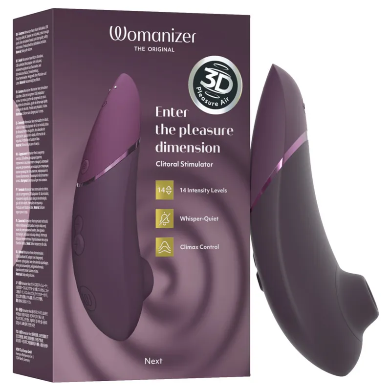 Tlakový stimulátor klitorisu Womanizer Next s Climax Control, tmavě fialový - obrázek 17